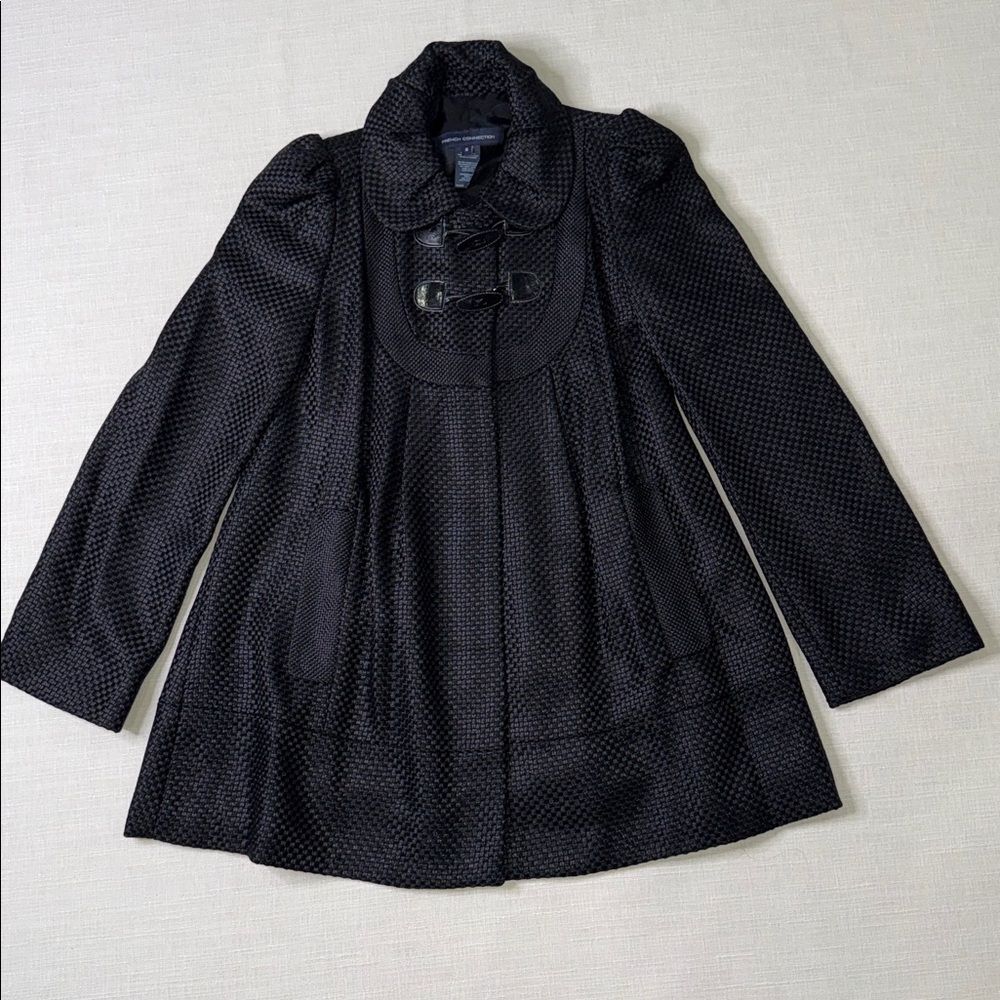 French Connection Women’s Wool Blend Toggle Coat – Size 8